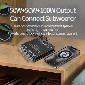 DIY ZK-TB21 Bluetooth Amplifier – 160W*2 + 220W Subwoofer TDA7498E for Home Theater