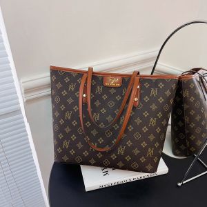 Túi Tote Thời Trang Caro Dung Tích Lớn Túi Đeo Vai In Hình