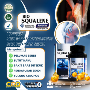 Bio Squalene Untuk Nyeri Lutut Kaku Paha Sakit Saat Ditekuk Pengapuran Sendi Lutut Keropos Lutut Bengkak Pelumas Sendi Sakit Pinggang Tulang Ekor Osteoporosis Membantu Pemulihan Patah Tulang