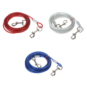 Cà Vạt thú cưng ra Dây Xích Cà Vạt cho chó ra Cáp hai đầu Chew-proof cáp cho họa tiết cún cưng cắm trại ngoài trời bãi chiều dài cho 3M/5M/10m