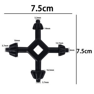 Kunci Kepala Bor Universal 4in1 Kunci Chuck Drill 4 Way Multifungsi untuk Pembuka Mata Bor