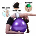 [Free Pump] [55cm , 65cm, 75cm) Fitness Gym Ball Yoga Ball Pilates Balance Exercise Ball Fitness Sports Equipment. 