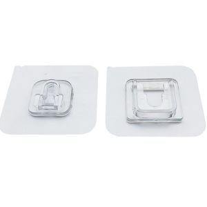 Snap-on Wall-mounted Hook Clip-on Hook Punch-free Adhesive Traceless Wall Socket Holder Invisible Snap Hangers