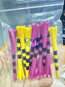 ทีตั้งลูกกอล์ฟ คละสี กอล์ฟที Golf Tee ตั้งลูกกอล์ฟ (แพ็ค 10 ชิ้น)