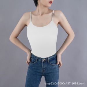 【COD】✅ Small Camisole Women Slim Fit Versatile Navel Bra One-piece Sleeveless Outside Wear Inside