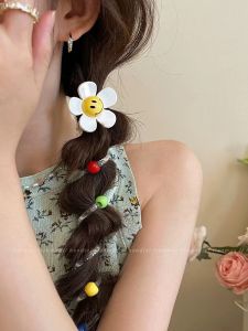 เชือกคาดผมหางม้าลายดอกทานตะวันช่วยระบายความร้อนในฤดูร้อน