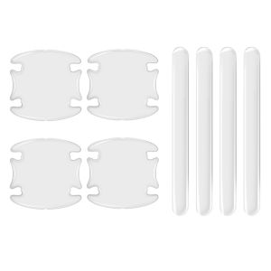 Car Invisible Strip Scratch Protective for Door Handle Bowl Rearview Mirror Anti-collision Transparent Silicon Protection Strip