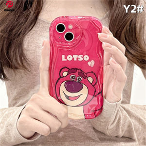 (Lokal Ready) PENGER Casing hp Vivo Y36 Y27 Y16 Y12s Y20 Y02A Y02T Y35 Y11 Y17 Y21 Y15 Y12 Y30i Y22 Y15s Y20s Y22s Y21A Y12i Y21s Y15A Y33s Y51 Y91C Y91 3D Wavy Curved Edge Cute Dinosaurus Strawberry Bear Lotso Case Cover