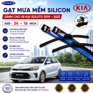 Gạt mưa kính lái ô tô KIA Morning Soluto Cerato/K3 Optima/K5 Sonet Seltos Carens Rondo Rio Sorento Sedona/Carnival Sportage Soul K190 K200 K300 K2700 Frontier Forte - Xương mềm Silicone