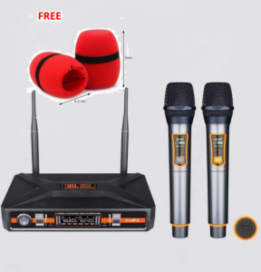 New 2 in 1 HARMAN VM229 Chargeable Wireless Microphone System For Karaoke Party Meetting