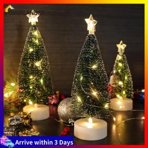 Set of 3 Mini Christmas Trees for Festive Home Decor Suitable for Christmas Celebrations and Events