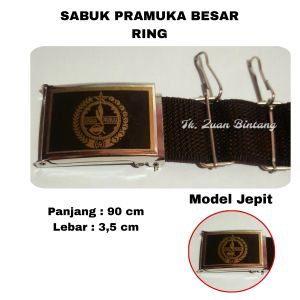 IKAT PINGGANG PRAMUKA JUMBO 120 CM/SABUK PRAMUKA JUMBO 120 CM/GESPER PRAMUKA JUMBO 120 CM