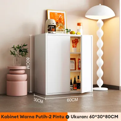 【📍Surabaya】Lemari Penyimpanan Serbaguna Lemari Kabinet Kayu Minimalis Sideboard Minimalis Bufet Serbaguna