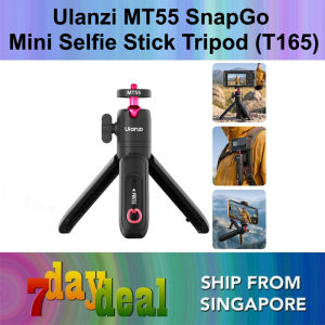Ulanzi MT55 SnapGo Mini Selfie Stick Tripod (T165) - Compact portable adjustable compatible with smartphones ideal for travel and outdoor photography.