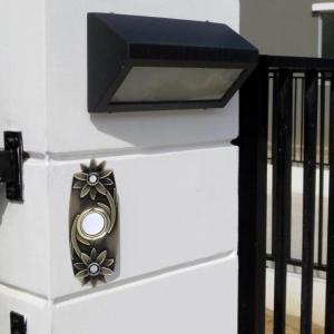 Wiring Door Bells Push Buttons Brass Lighted Press Button Wall Mounted Doorbell Switches Garage Doorbell Button