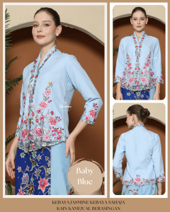BAJU SAHAJA Bycikdara Kebaya Sulam Jasmine | Tunang | Convo | Majelis | Raya | Kenduri