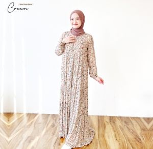 Gamis/Midi Dewasa Motif Alina Series By Gamis. id Bahan Rayon Viscose Premium Motof