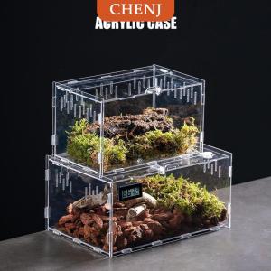 [COD] CHENJ กล่องเพาะพันธุ์สัตว์เลื้อยคลานใสทำจากอะคริลิค กล่องที่อยู่อาศัยสัตว์เลี้ยงกิ้งก่าแมงมุมแมงป่อง