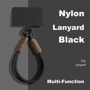 INS Style Braid Mobile Phone Lanyard Fashion Solid Color Anti-loss Short Wrist Band Pendant Hanging Strap Rope for iPhone