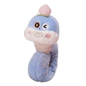 FUJIN Mascots Snake Plush Slap Bracelet Wrist Style Circle Toy Snake Slap Snap Doll Toy Fun Cartoon New Year Plush Hand Ring 2025 Snake Year Gift