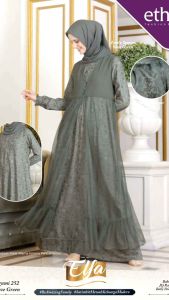 Ethica Baju Sarimbit Keluarga Elfa 257 Avage Green