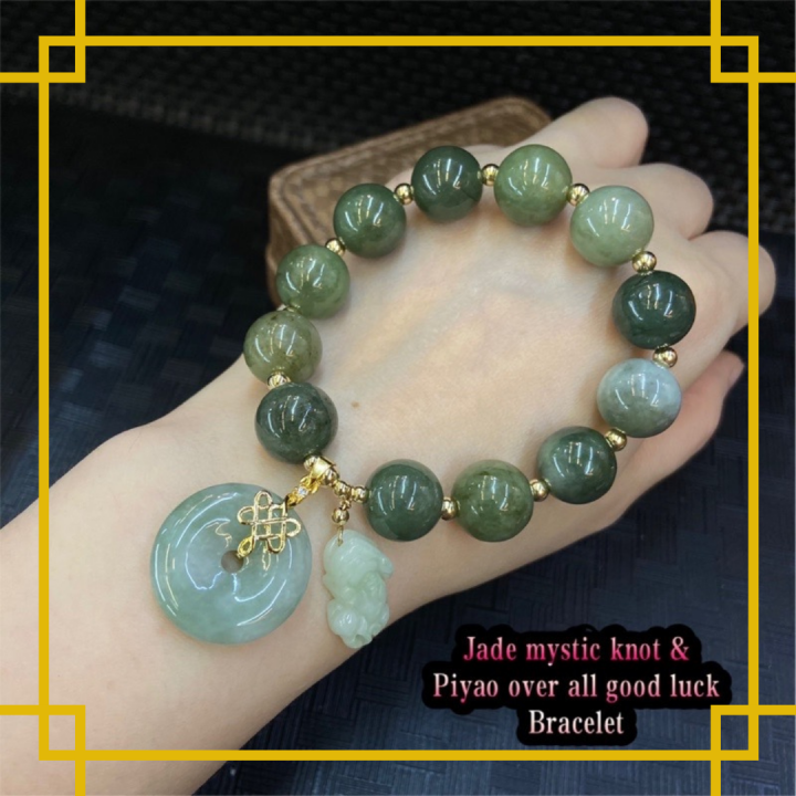 Jade lucky charm deals bracelet