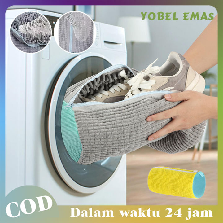 Mesin Cuci Laundry Bag Shoes Round Mesh Shoes Laundry Washing