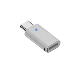 Type C Male to Flashing Female Converter Aluminum Adapter Supports Fast Charging and Sound Output for Phone Tablet