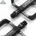 Pedal bàn đạp xe đạp MTB Westbiking DU đen nhám bi vòng. 