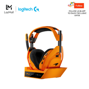 Logitech G Astro A50 X LIGHTSPEED Wireless Gaming Headset McLaren Edition + Base Station PRO-G GRAPHENE PLAYSYNC across Xbox Series X|S +  PS5 + PC/mac Bluetooth HDMI 2.1 Passthru