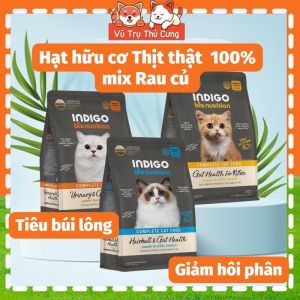 Hạt hữu cơ INDIGO Hàn Quốc cho Mèo giúp Tiêu búi lông và Mượt lông da 200g