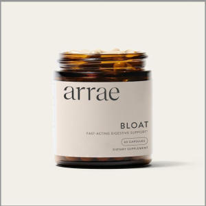 Arrae Bloat Fast-Acting Bloating Relief Digestive Enzymes & Gas Relief Capsules 0-Day Supply Natural Healthcare Diet