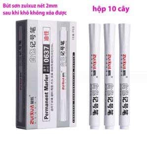 ZUIXUA - bút sơn trắng không thấm nước ngòi nét 2mm - xem trong mô tả