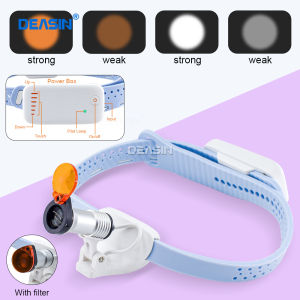 แว่นขยายสำหรับทันตกรรมแบบดีไซน์ใหม่2.5X/3.5X ชุดผ่าตัดแบบไร้ที่ติพร้อมไฟหน้าไฟ LED แว่นขยายทางทันตกรรม1แว่นตาผู้สูงอายุ