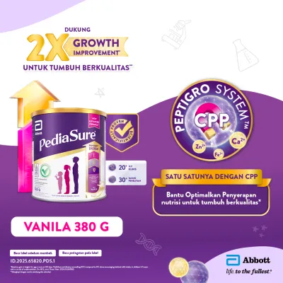 PediaSure Vanila (1-10th) 380gr - Nutrisi Pertumbuhan