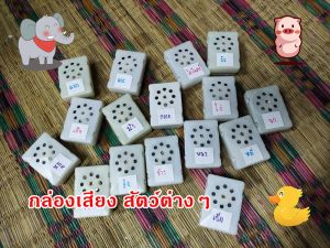 กล่องเสียง สัตว์ต่างๆ สำหรับการ DIY ใส่ตุ๊กตา ของเล่น สื่อการสอน