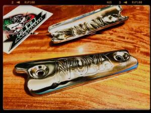 4 KING กันร้อนท่อ NOVA ชุบเลส ยุค90 กันร้อน แผ่นกันความร้อน