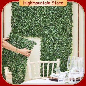 Artificial Grass Mat 40*60cm Artificial Plant Foliage Hedge Grass Mat For Wall Decors New Milan Grass Simulation Plant Wall Artificial Background Wall Decoration Anti-uv Plastic Fake Green Plants Plants Wall Lawns Turf Plants Garden Ornament Plastic Lawns