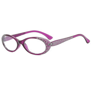 Womens Reading Glasses Small Frame Reading Glasses Anti-blue Light Fashionable Elderly Diamond Reading Glasses