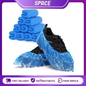 50Pcs/ 100Pcs Shoe Covers Disposable Non-Slip for Indoors Convenience Boot Cover Waterproof Shoe Covers Dustproof Protect Shoes/ Floor/ Carpet One Size Fit Most
