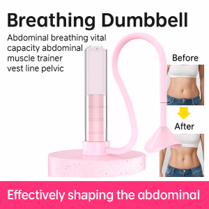 Dumbbell Abdominal Breathing Trainer Improves Lung Capacity Strengthens Pelvic Floor Muscles Adjustable Resistance Respiratory Trainer