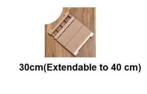 Brown - 30cm (can extend up to 40cm) width 24cm Extendable Wardrobe Shelf Adjustable Closet Organizer Rack