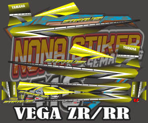 STIKER STRIPING DECAL VEGA ZR RR TAHUN 2009-2012 SIRIUS