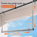 Giàn Phơi Ban Công Đa Năng,Sào Phơi Quần Áo Không Khoang Đục Có Thể Điều Chỉnh Chiều Cao Chiều Dài. 