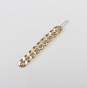 [SG] 7.7-9.3cm Vintage Metallic Chain Side Hair Clip Pin Claw Gold Metal Hairpin Barrette Hair Accessory Singapore