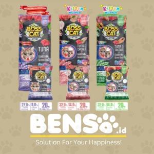 Makanan kucing - Bosscat dry cat food kitten Tuna & Chicken 20kg Makanan Kucing Kering