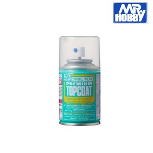 Chai Xịt Topcoat Mờ Gốc Nước An Toàn Cho Decal Mr. Hobby Premium