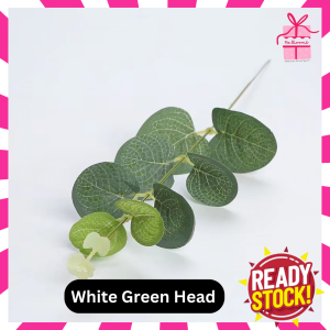 Artificial Eucalyptus Leaves Faux Money Leaf Waterproof Flower Bouquet Vase Floral Home Wedding Decor