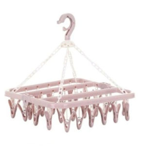 Jemuran Jepit Gantung 32 Klip – Warna Pastel Cantik Hemat Tempat Cocok untuk Kaos Kaki & Pakaian Dalam