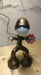 Creative Iron Tube Edison Led Table Light Fixtures Industry Loft Vintage Decor Lamp Coffee Bar Water Stempunk Table Lamp